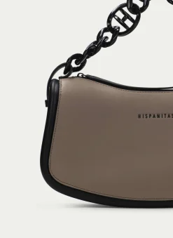 Online Bolso De Hombro Taupe Mujer Bolso De Hombro