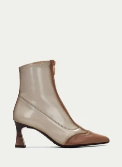 Clearance Botin Dalia Apricot Marfil Mujer Botin