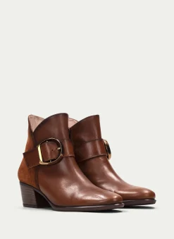 Store Botin Madeira Cuero Mujer Botin