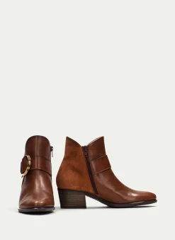 Store Botin Madeira Cuero Mujer Botin