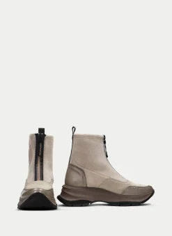 Best Sale Botin Sport Alaska Taupe Marfil Mujer Botin Sport