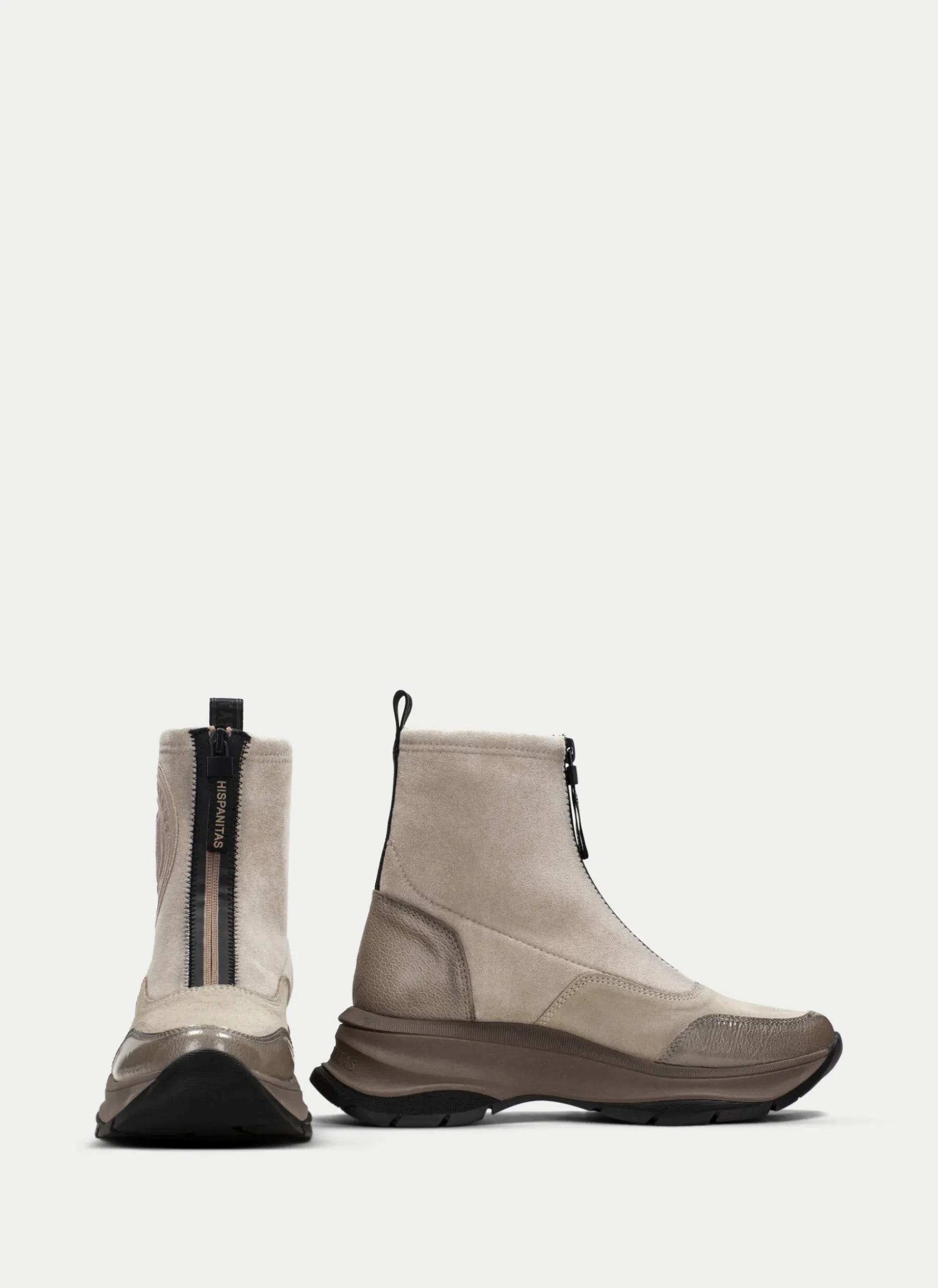 Best Sale Botin Sport Alaska Taupe Marfil Mujer Botin Sport