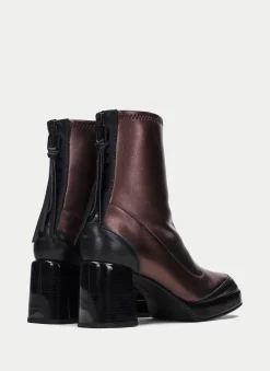 Cheap Botin Tokio Negro Bronce Mujer Botin