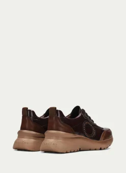 Hot Deportivo Polinesia Cuero Marron Mujer Deportivos