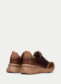 Clearance Deportivo Polinesia Cuero Marron Mujer Deportivos