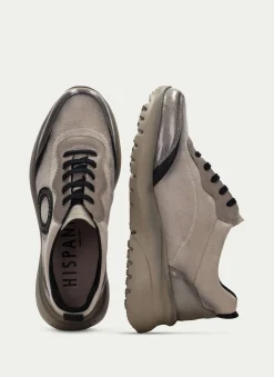 Best Sale Deportivo Polinesia Taupe Marfil Mujer Deportivos