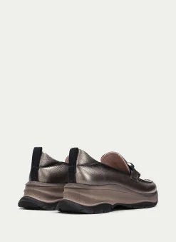 Fashion Mocasin Alaska Plomo Mujer Mocasines