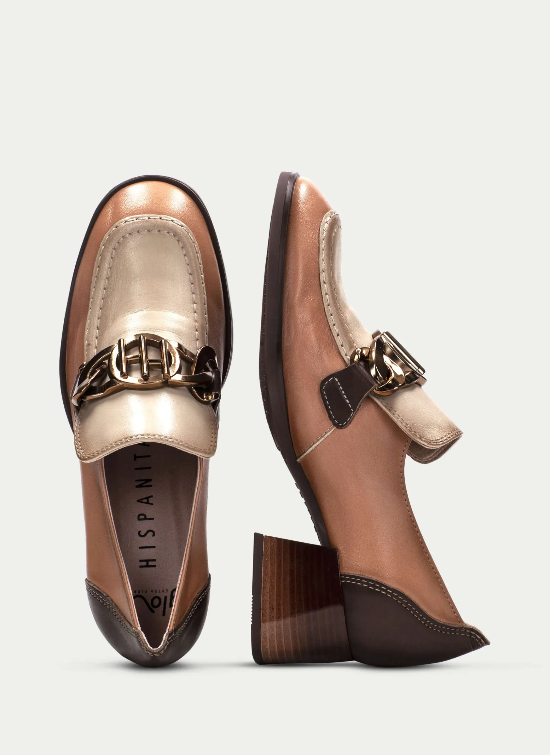 Sale Mocasin Charlize Apricot Marfil Mujer Mocasines