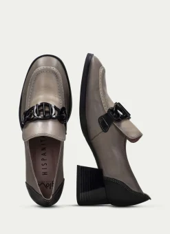 Fashion Mocasin Charlize Taupe Marfil Mujer Mocasines