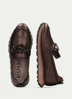 New Mocasin Loira Bronce Mujer Mocasines