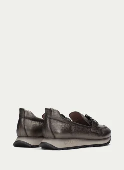 Fashion Mocasin Loira Plomo Mujer Mocasines