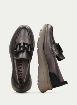 Discount Mocasin Polinesia Plomo Mujer Mocasines